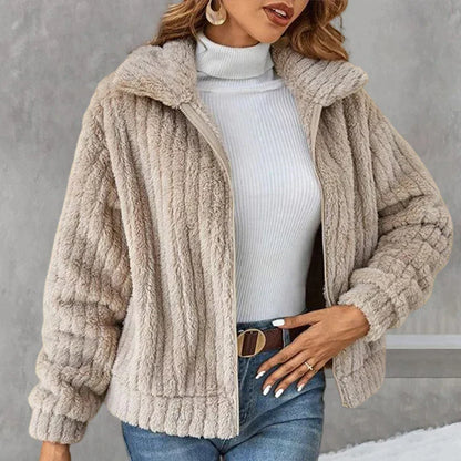 Damen Fleecejacke Weich Warm Stylisch