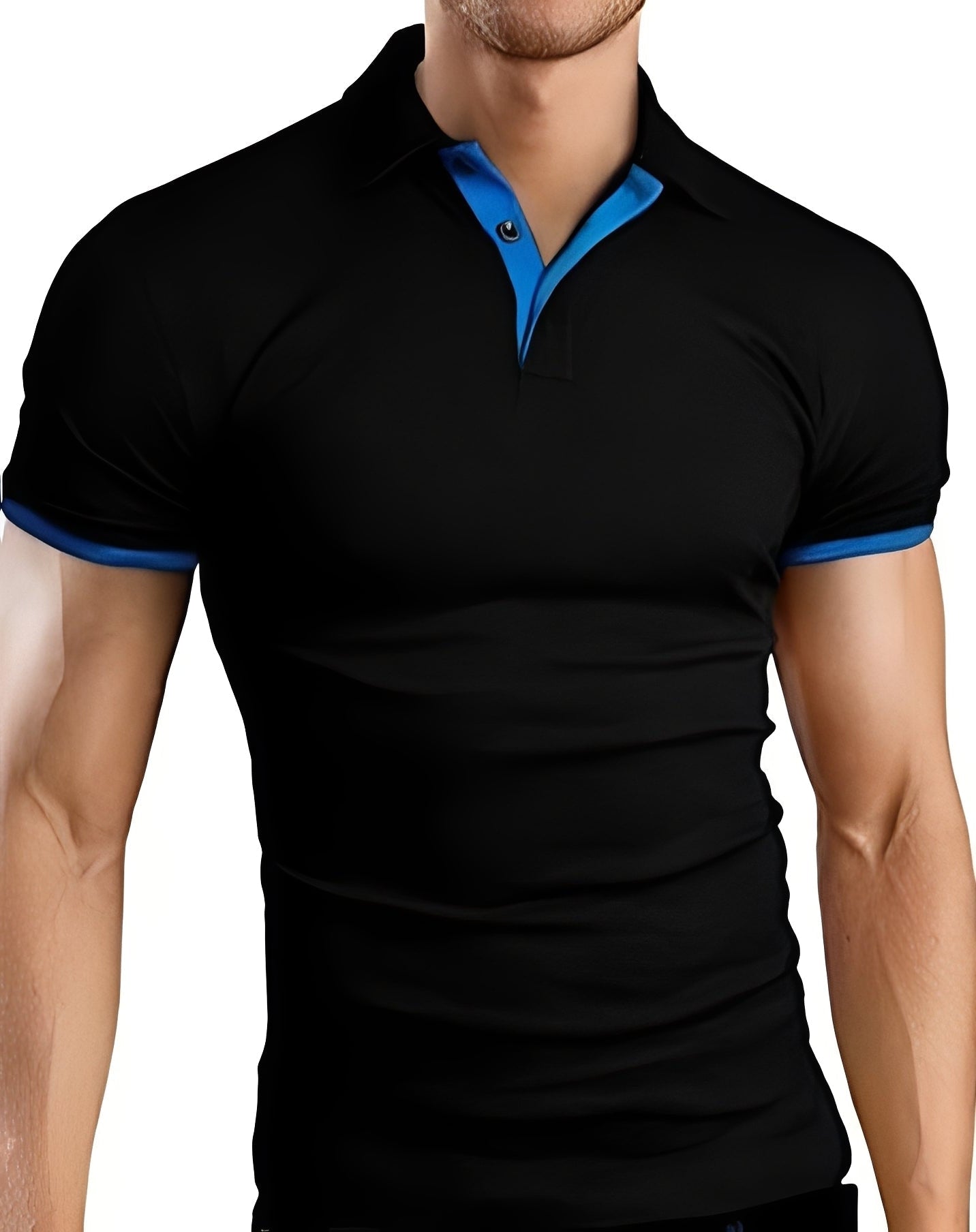 Herren Poloshirt Slim Fit Stilvoll Weißen