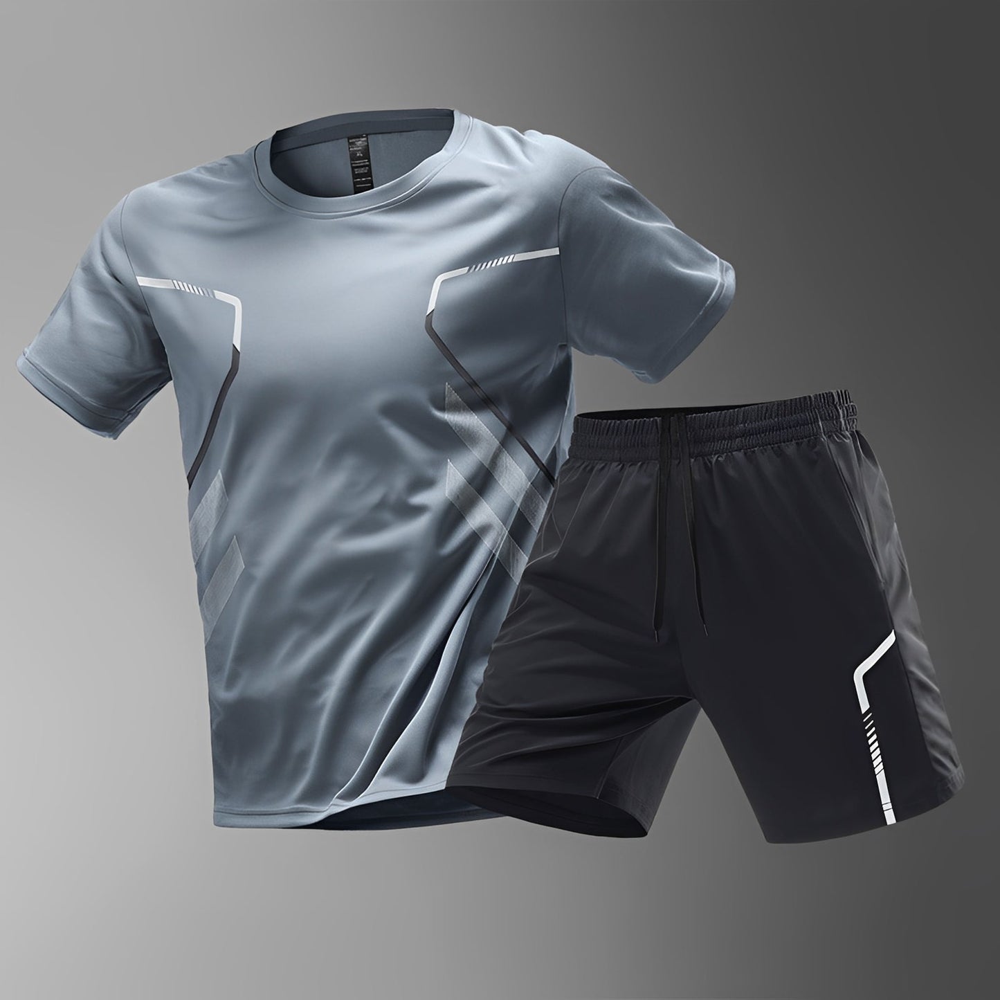 Herren Sportset Bequem Schnell Trocknend Sportbekleidung