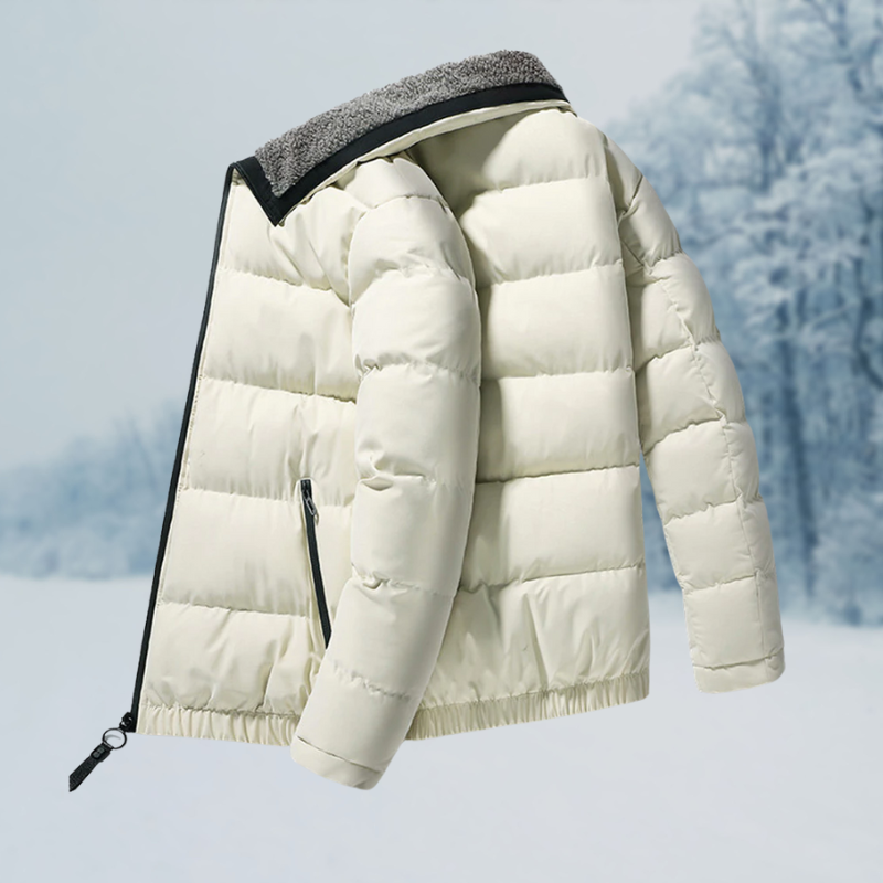 Herren Jacke Warm Kuschelig Modern