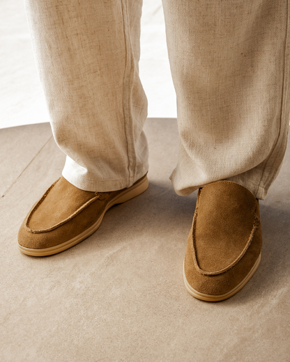 Herren Loafer Wildleder Schuhe Elegantes Design