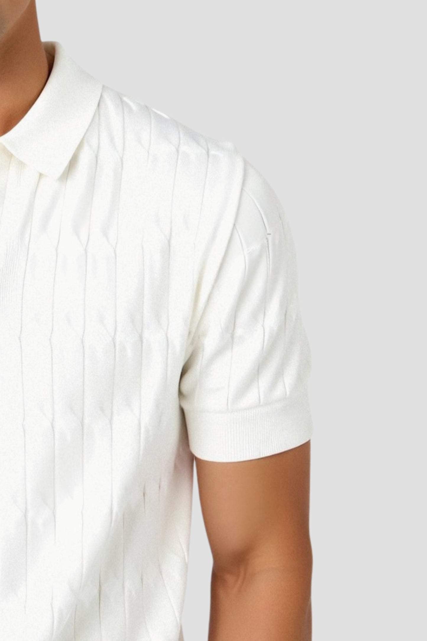 Klassisches Herren Polohemd Weiß Elegantes Design