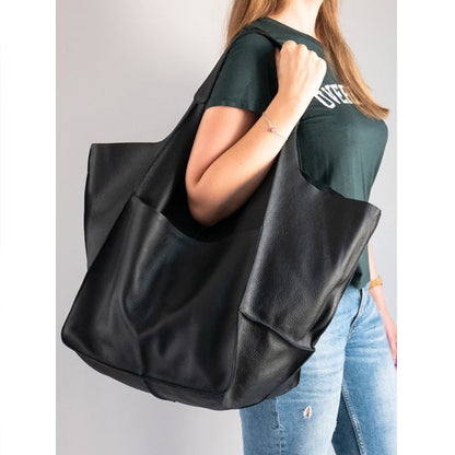 Große Leder-Handtaschen Damen Reise Tasche