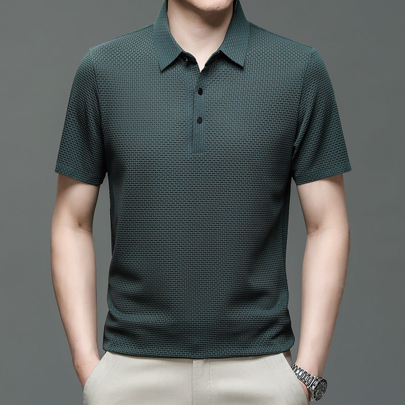 Herren Poloshirt Lässig Nahtlos Modern