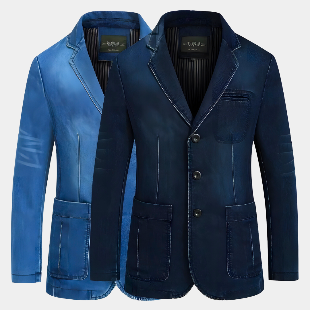 Herren Denimjacke Klassisch Blau - BerlinGlamour