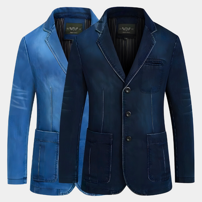 Herren Denimjacke Klassisch Blau - BerlinGlamour