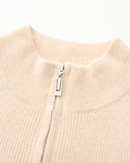 Kaschmir-Cardigan Set mit Hose und Stiefeletten