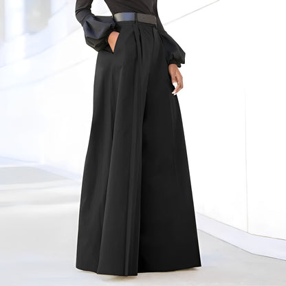 Damen Schlaghose Weit Bequem Elegante