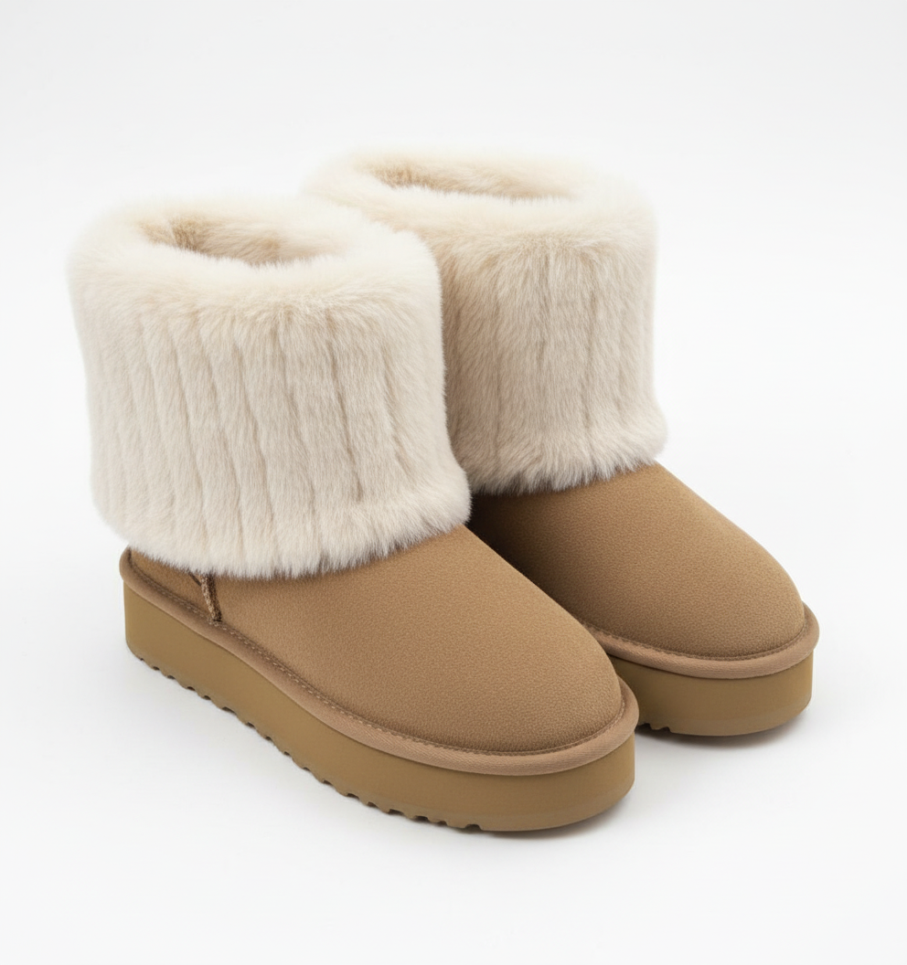 Damen Winterstiefeletten Warm gefüttert Lässig - BerlinGlamour