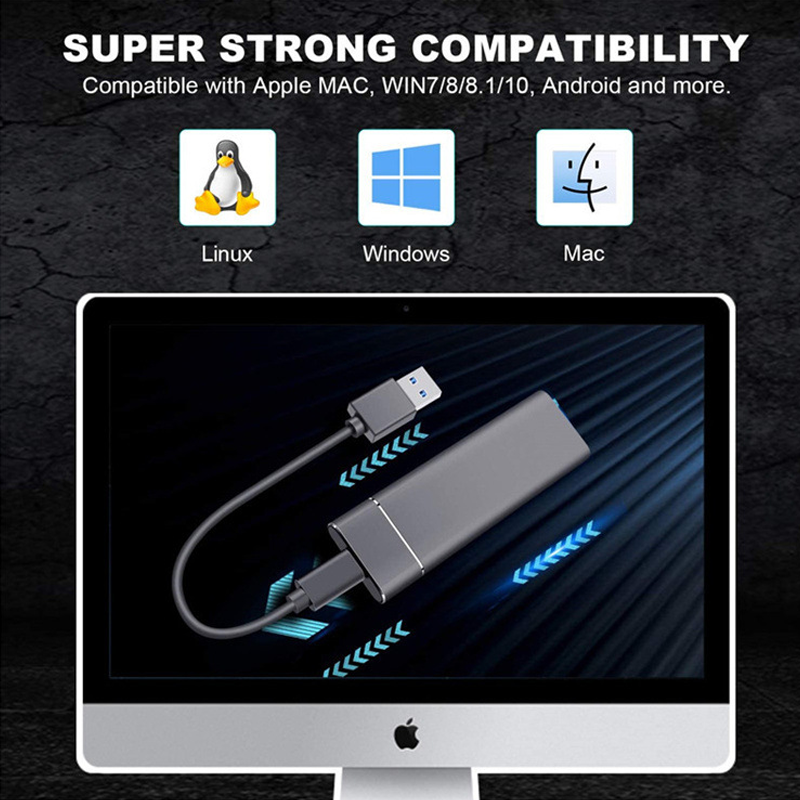 Schnelle Externe SSD Festplatte 1TB USB-C