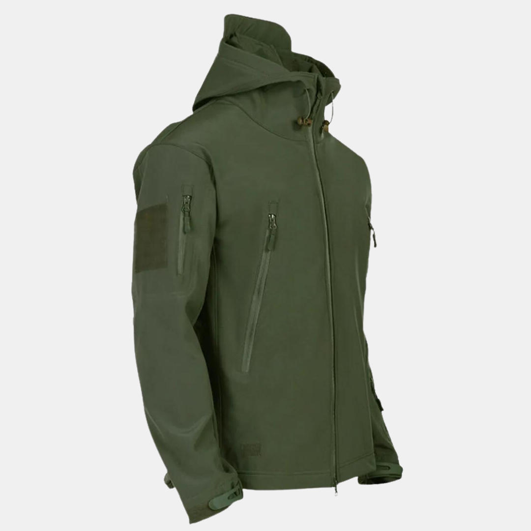 Wasserdichte Softshelljacke mit Kapuze Atmungsaktiv
