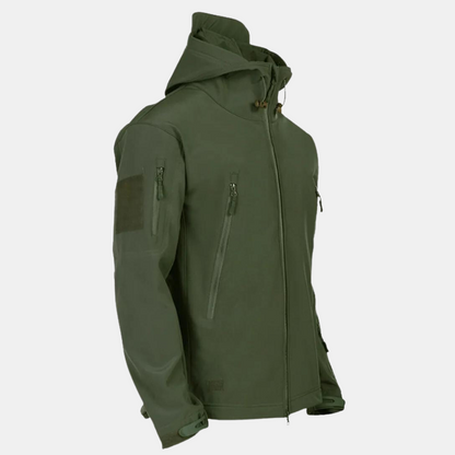 Wasserdichte Softshelljacke mit Kapuze Atmungsaktiv