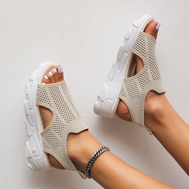 Damen Sandalen Ergonomisch Rutschfest Bequem