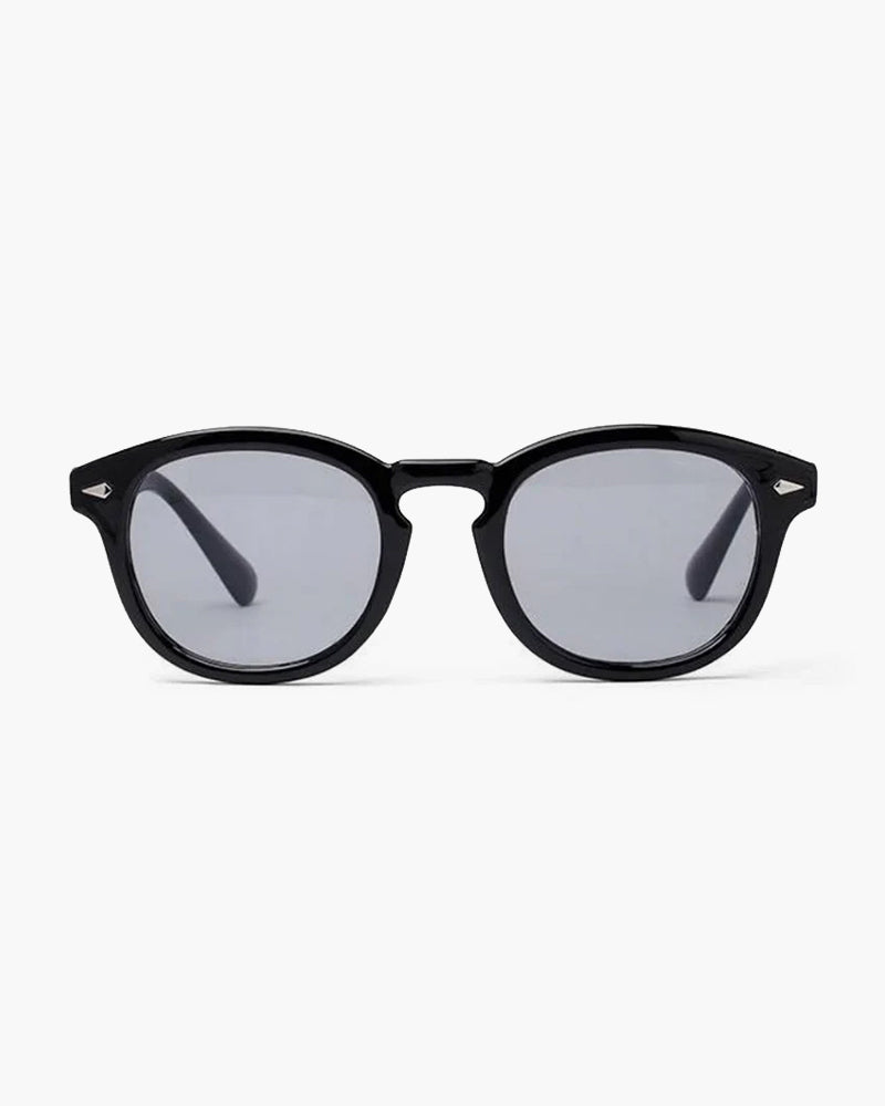 Runde Sonnenbrille Männer Schwarz Modisch