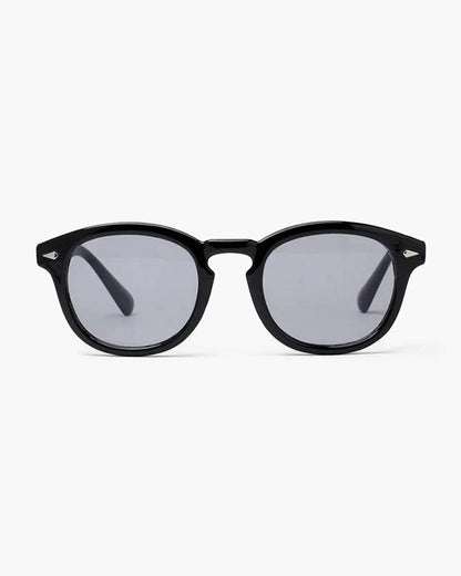 Runde Sonnenbrille Männer Schwarz Modisch