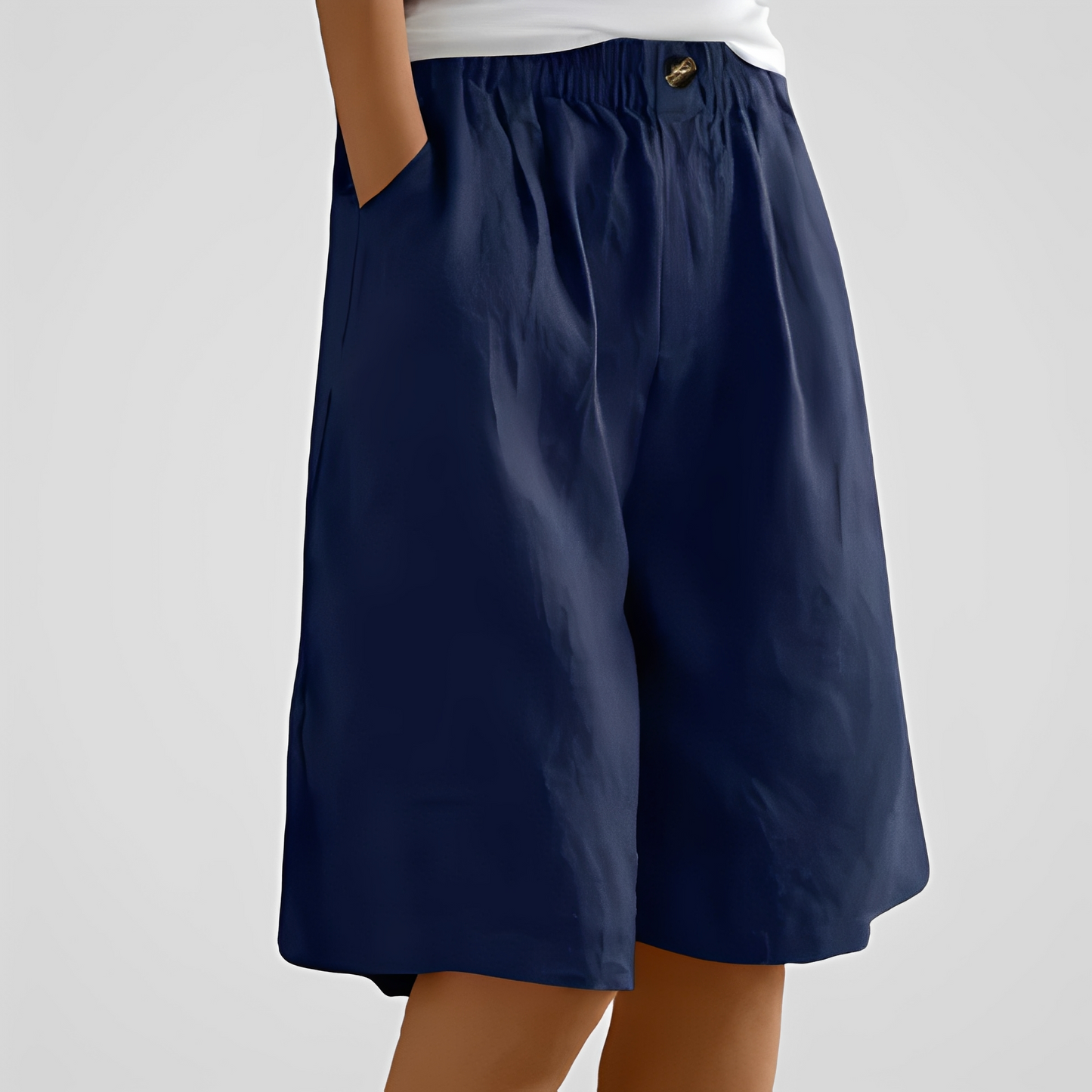 Damen Sommerhose Weit Bequem Trendy