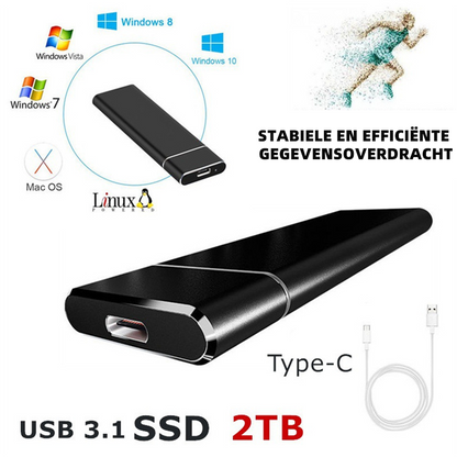 Externe Festplatte Tragbar Schnell USB-C