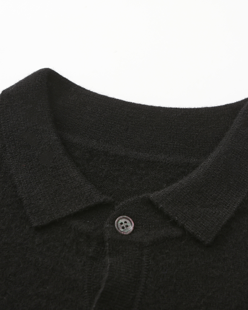 Herren Kaschmirpullover Luxus Polokragen Warm