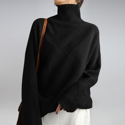 Weicher Damen Rollkragenpullover Kaschmir Soft