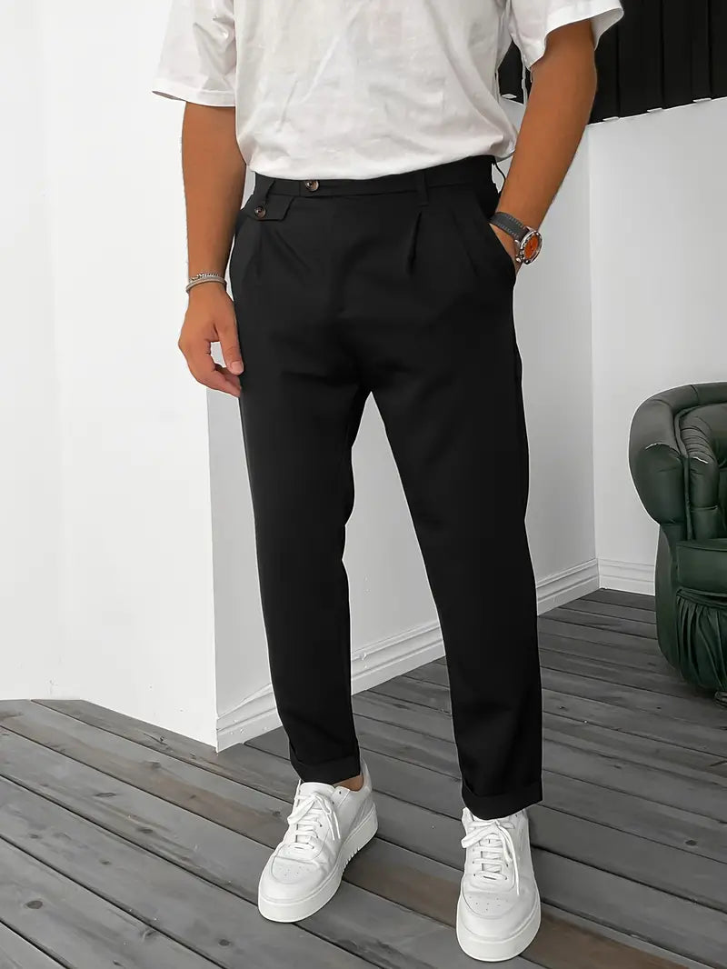 Bequeme Herrenhose Modern mit Elastikbaumwolle