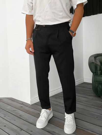 Bequeme Herrenhose Modern mit Elastikbaumwolle