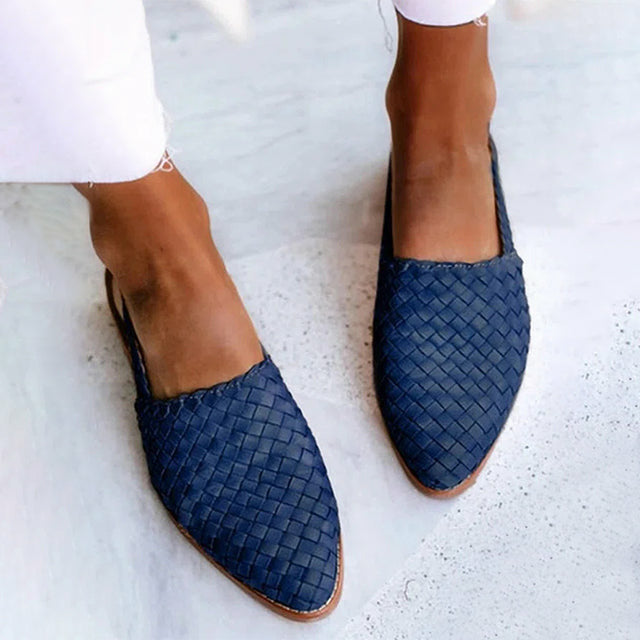 Braune Geflochtene Espadrille Schuhe Sommer Mode