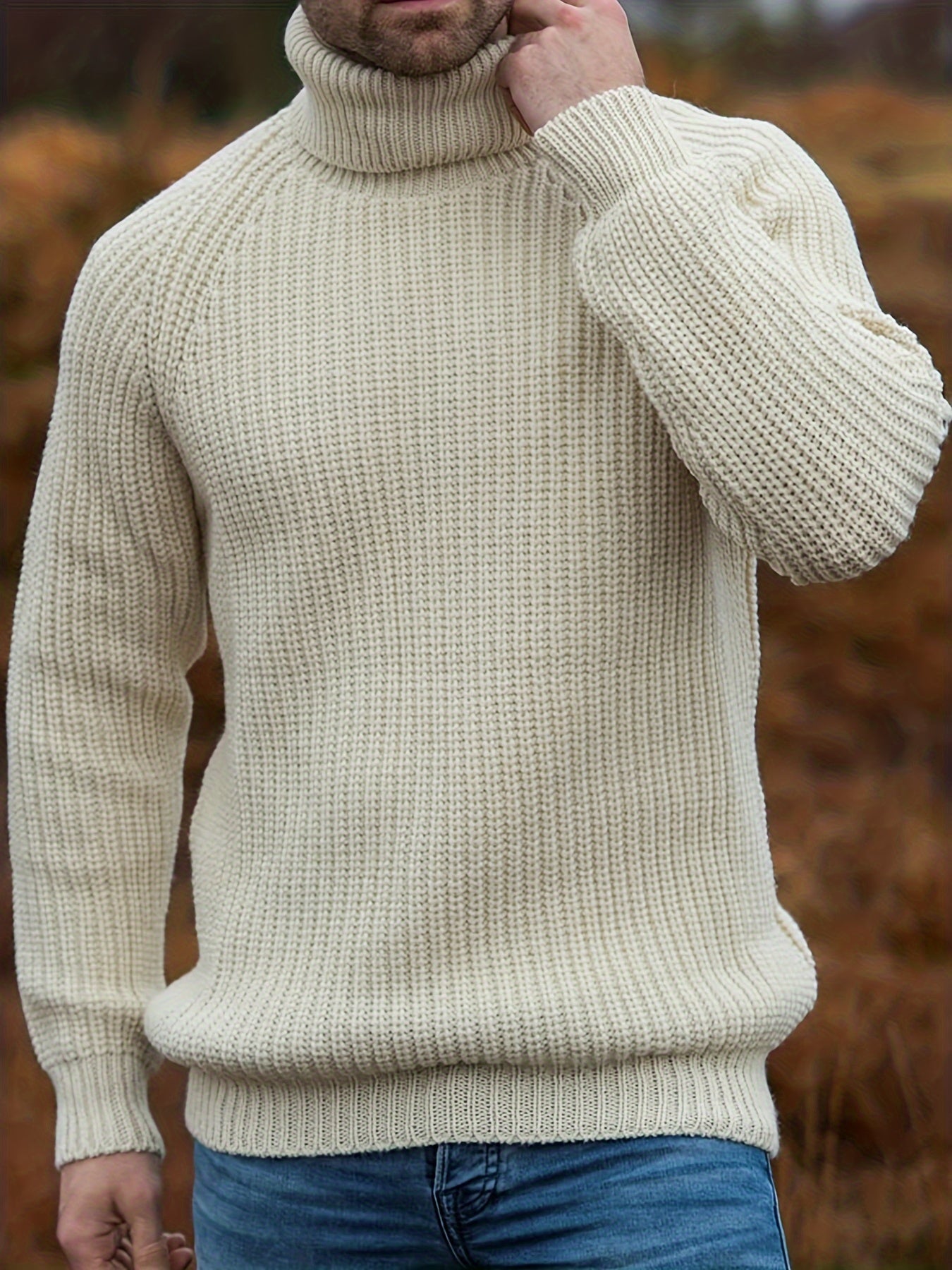 Herren Strickpullover Warm Rollkragen Winter - BerlinGlamour