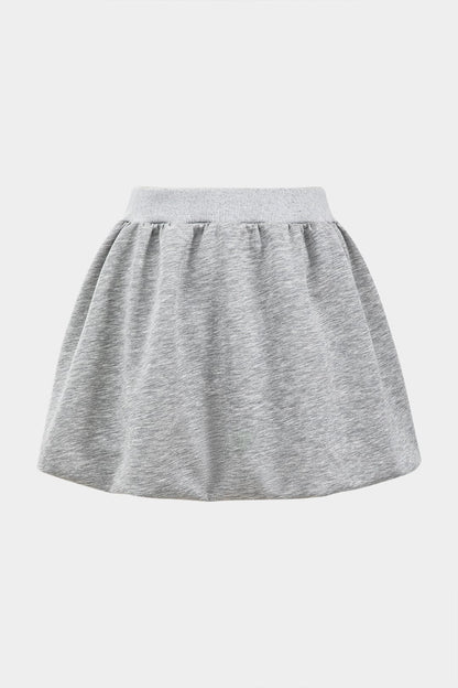 Stylisches Damen Sweatset Cropped Pullover Skater Rock