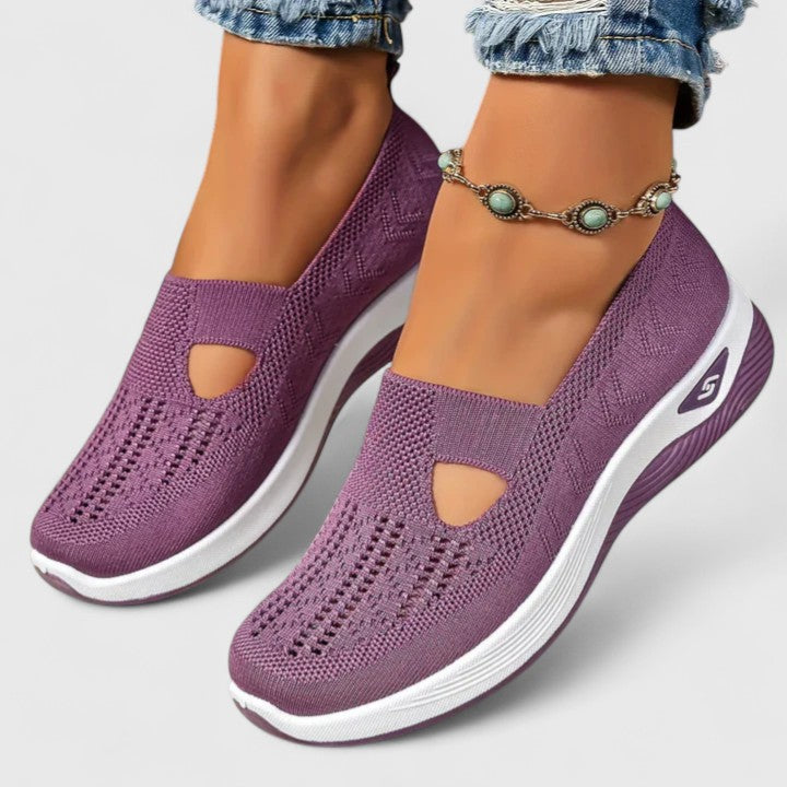 Damen Sneaker Atmungsaktiv Mesh Laufschuhe Bequem - BerlinGlamour