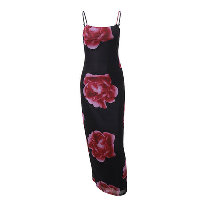 BerlinGlamour Netz-Schlitz-Wickelkleid