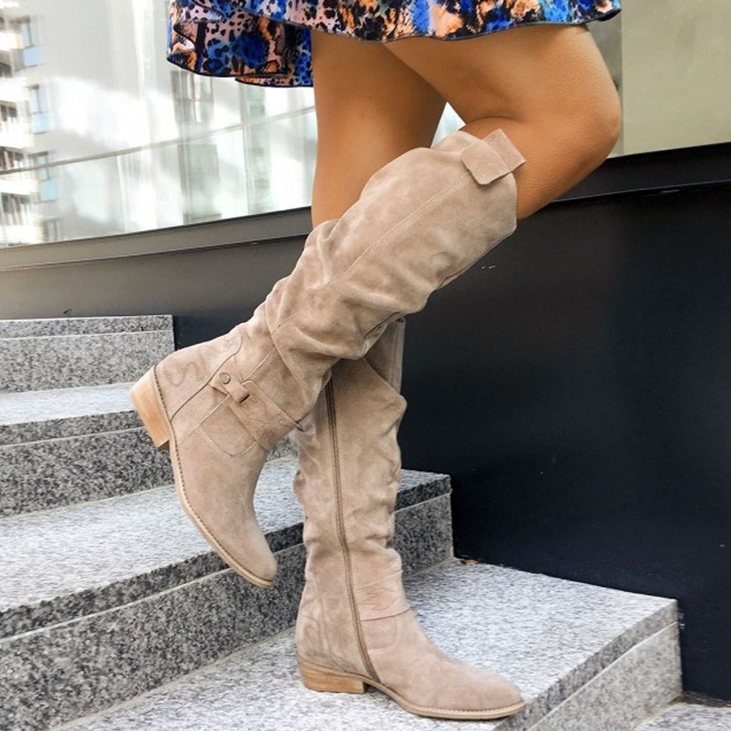 Kniehohe Stiefel Damen Schuhe Winter Mode - BerlinGlamour