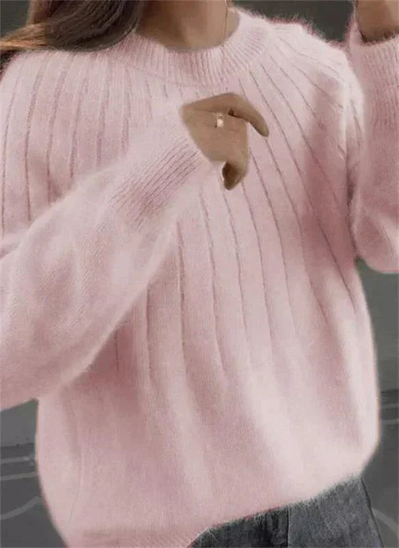 Damen Pullover Herbstlich Weich