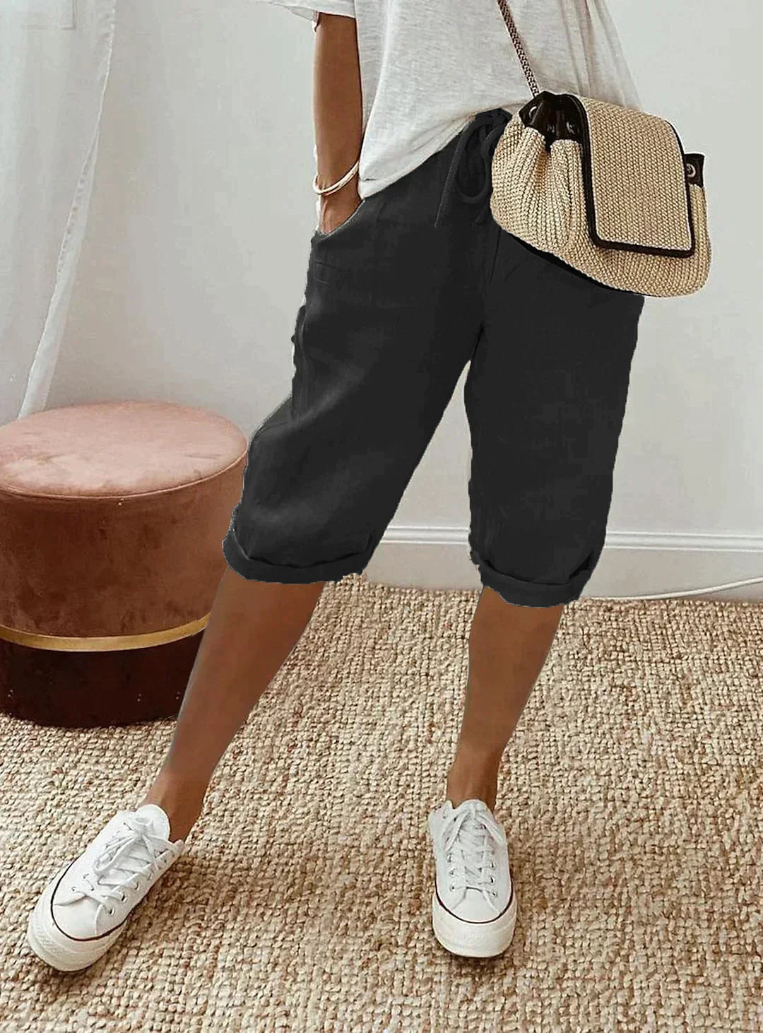Damen Kurzhose Sommer Lässig Bequem