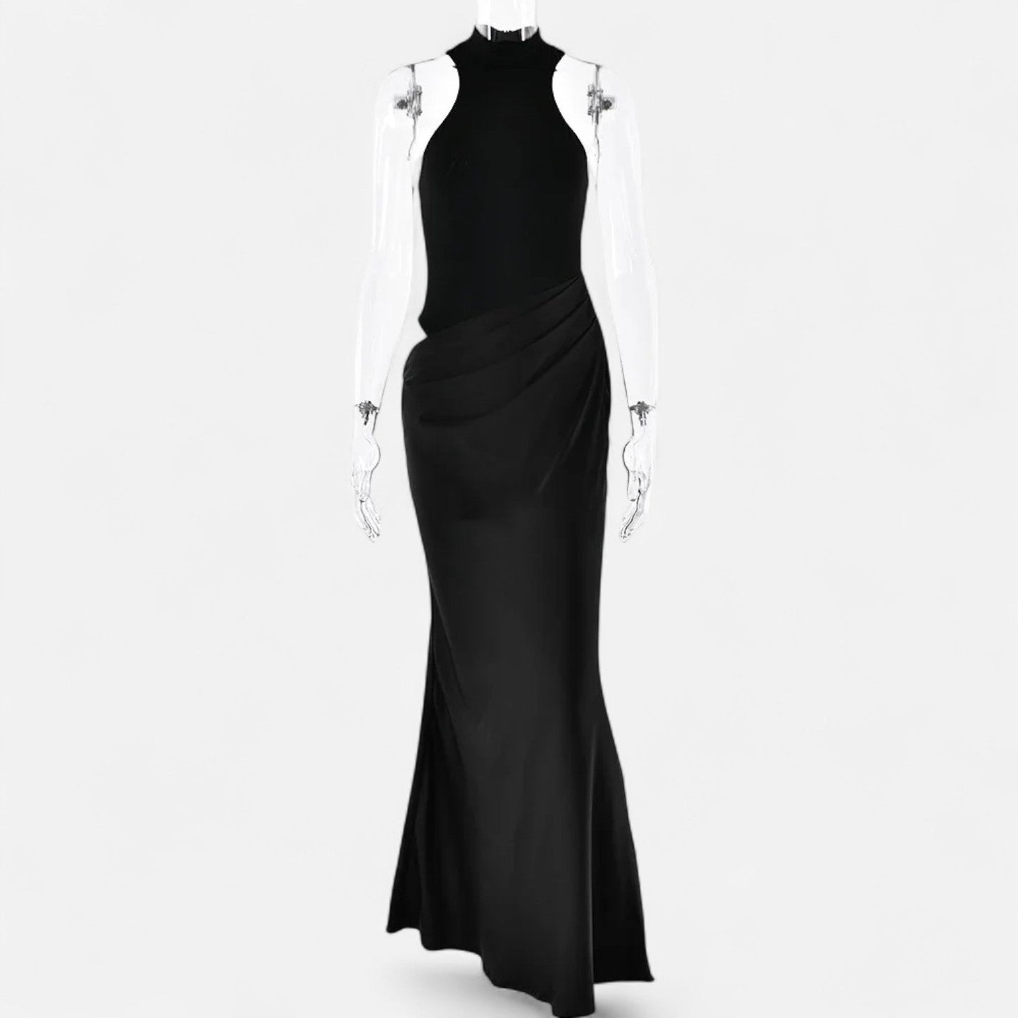 Damen Maxikleid Neckholder Cut Out Sommerkleid