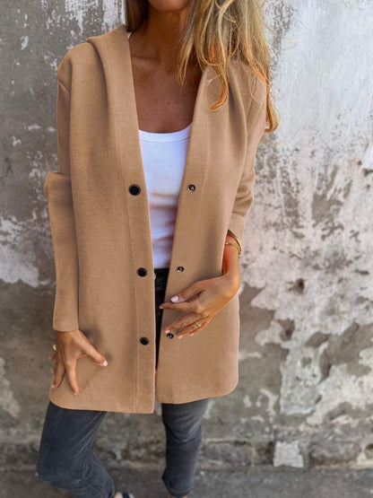 Lässiger Blazer mit Kapuze Modern Casual