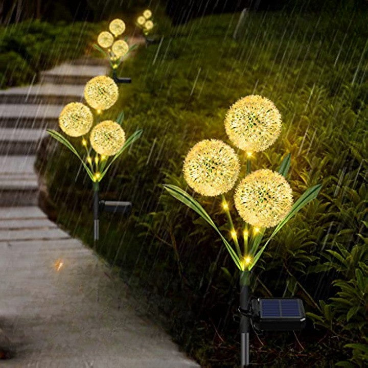 Gartenleuchten Solarbetriebene Löwenzahn Lichter Outdoor - BerlinGlamour