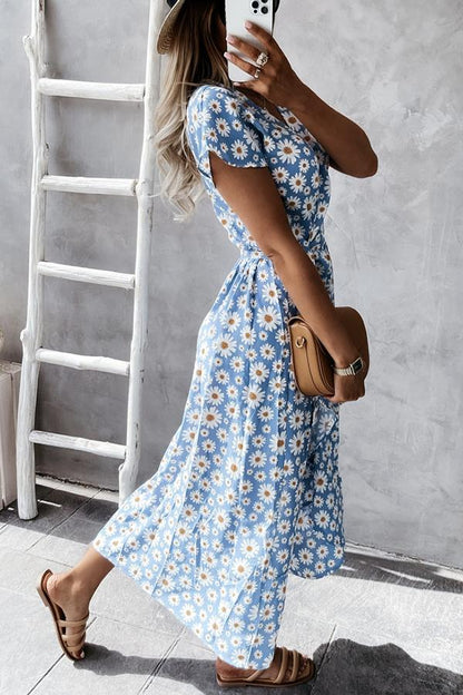 BerlinGlamour Midikleid mit lieblichen Gänseblümchen