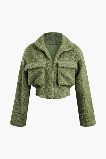 Misha Teddy-Set Cargohose Cropped-Jacke