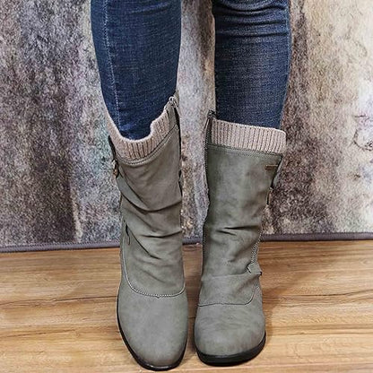 Weiche Damen Winterstiefel Komfortabel Warm