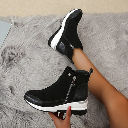 Damen Knöchelstiefel Orthopädisch Bequem