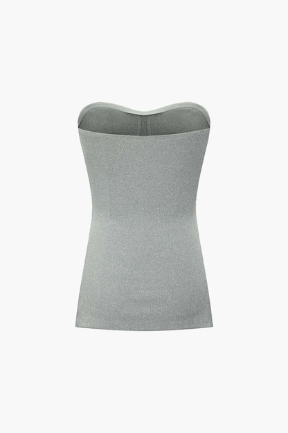 Elegantes Zweiteiler Set mit Bustier Top und Shorts Damen