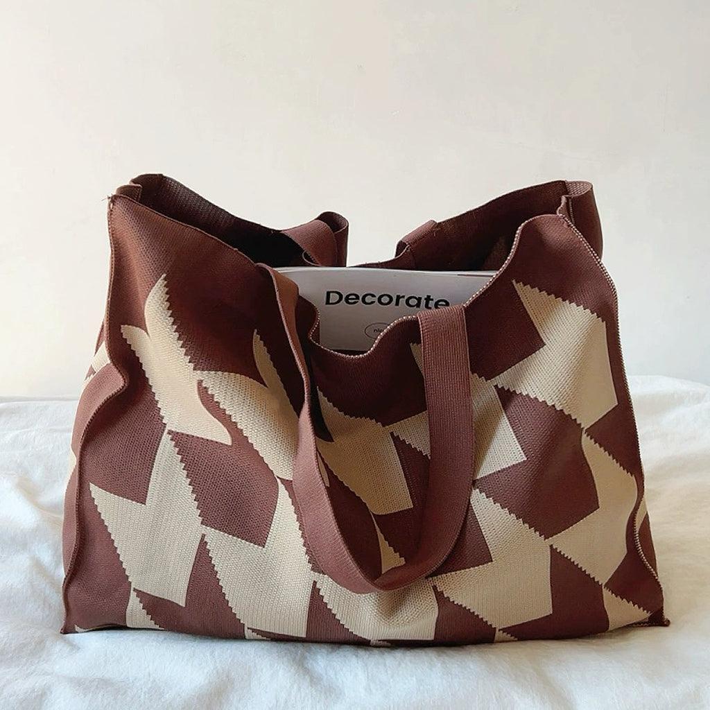 Stylische Canvas Shopper Tasche Groß