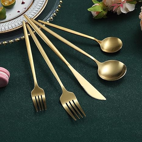 Edelstahl Besteck Set Modern Einfach Elegant
