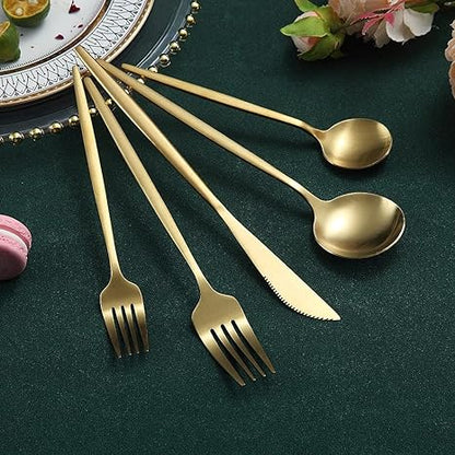 Edelstahl Besteck Set Modern Einfach Elegant