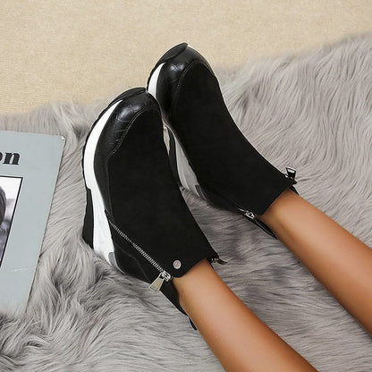 Damen Knöchelstiefel Orthopädisch Bequem