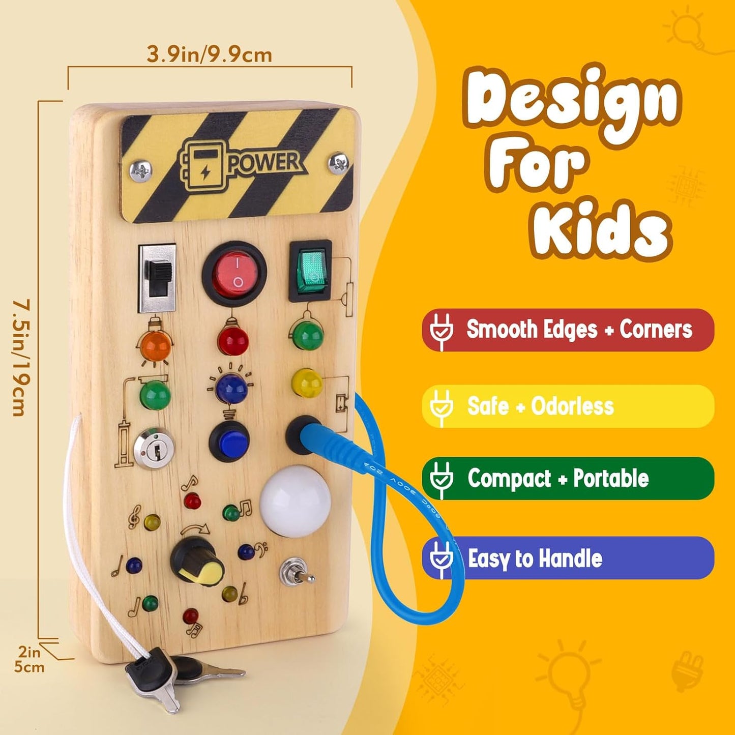Montessori Holzbrett Spielboard für Kinder