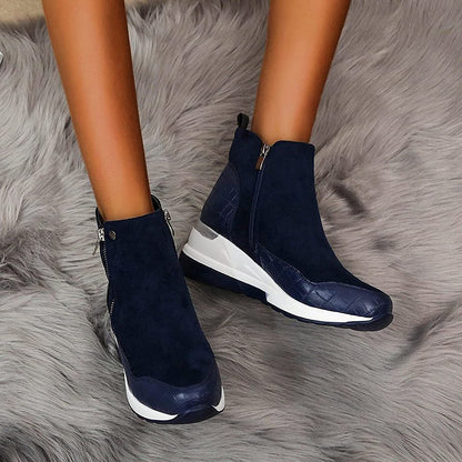 Wasserdichte Damen Stiefeletten Bequem Warm