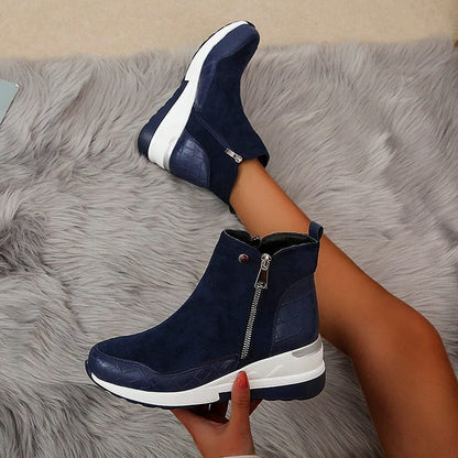 Damen Knöchelstiefel Orthopädisch Bequem