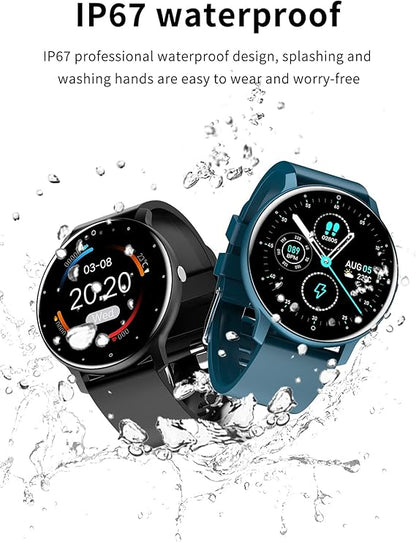Wasserdichte Smartwatch Unisex mit Herzfrequenzmesser und Fitness Tracker