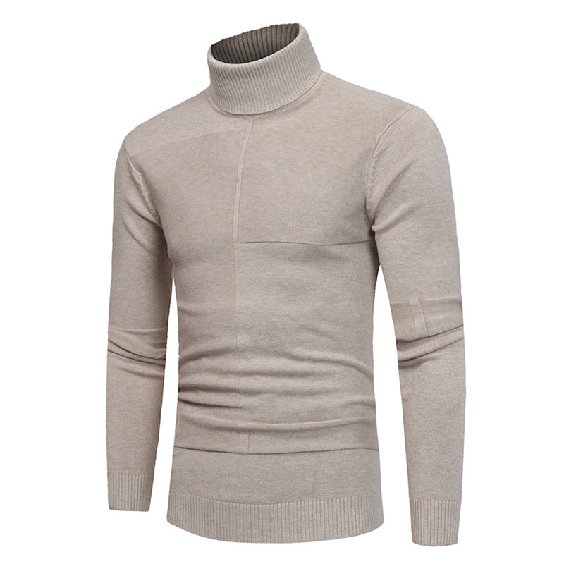 Herren Rollkragenpullover Weich Strick Qualität Made